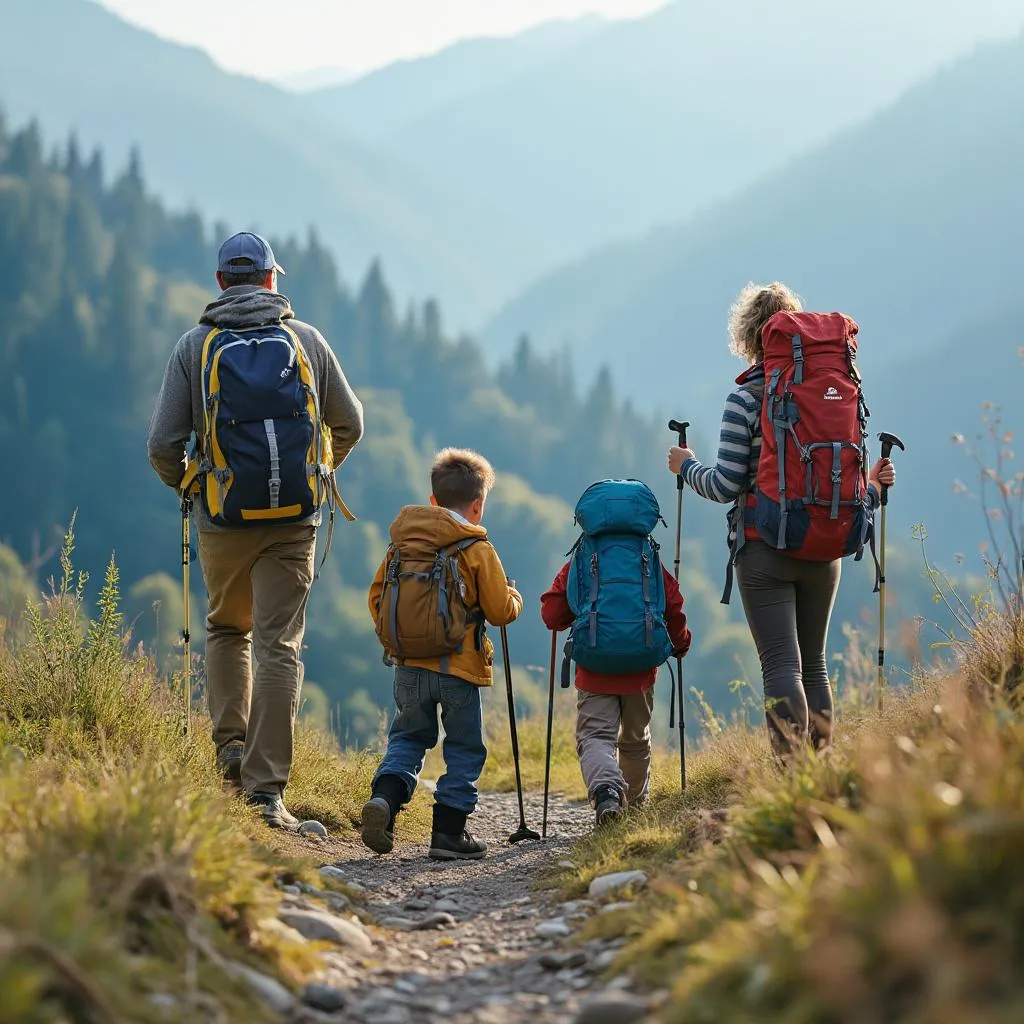 Foto de Familia Rodríguez disfrutando del camping